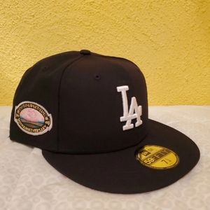 New Era 59Fifty Los Angeles Dodgers Fitted Hat "50th Anniversary" Side Patch